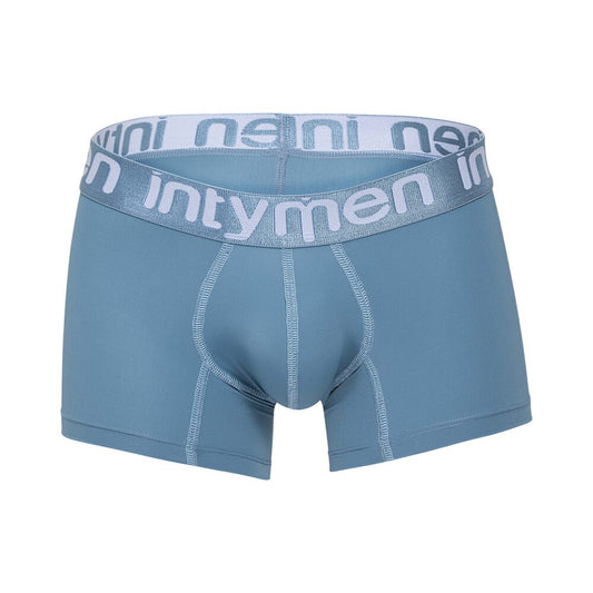 Light blue Intymen boxer briefs with logo waistband