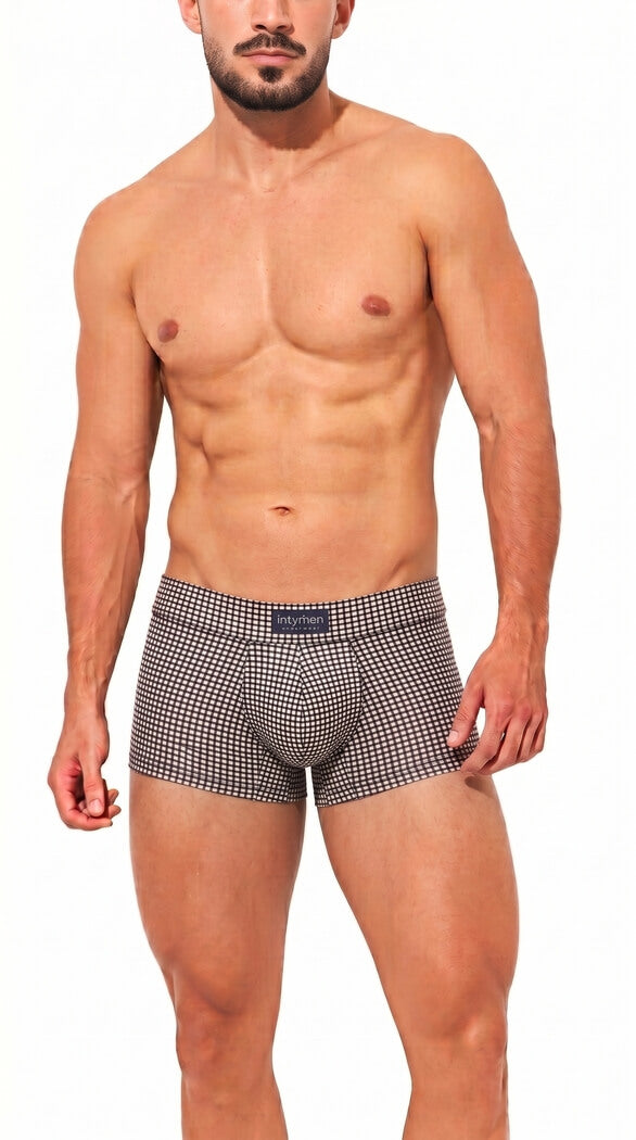 Intymen ING112 Boxer Men Black White