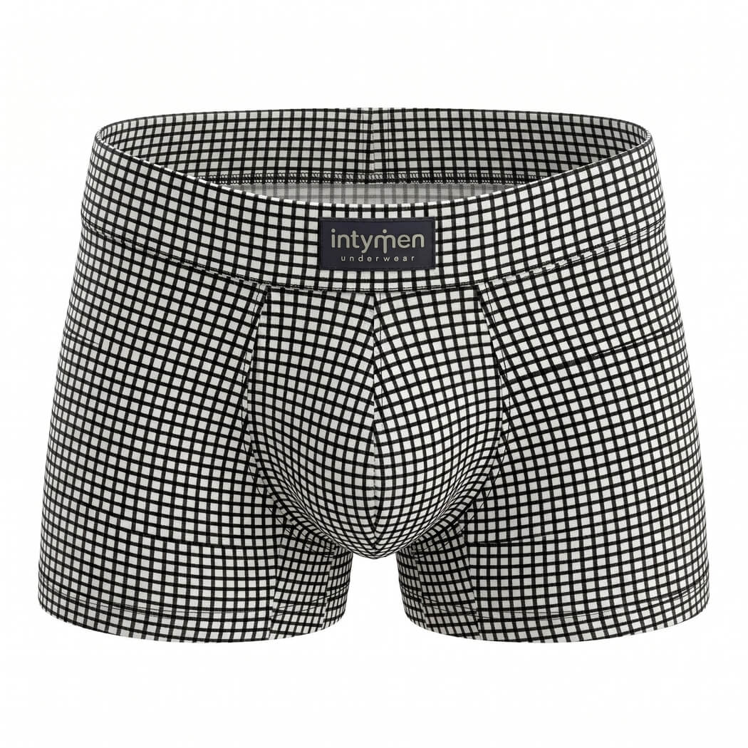 Intymen ING112 Boxer Men Black White