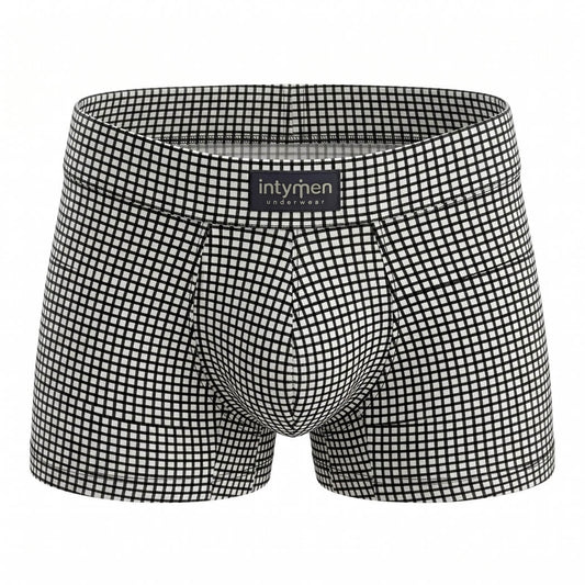 Intymen ING112 Boxer Men Black White