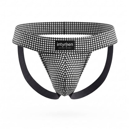 Intymen INE046 Jockstrap Men Black White
