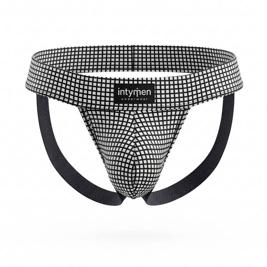 Intymen INE046 Jockstrap Men Black White