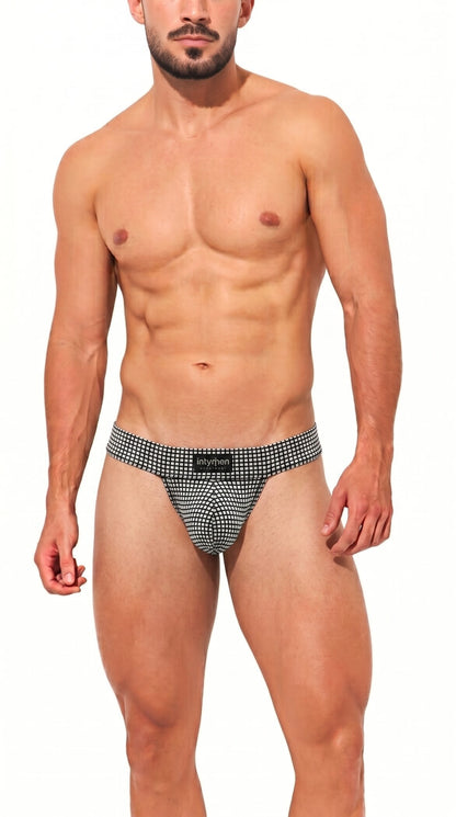 Intymen INE046 Jockstrap Men Black White