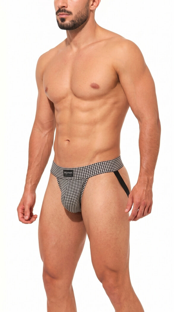 Intymen INE046 Jockstrap Men Black White