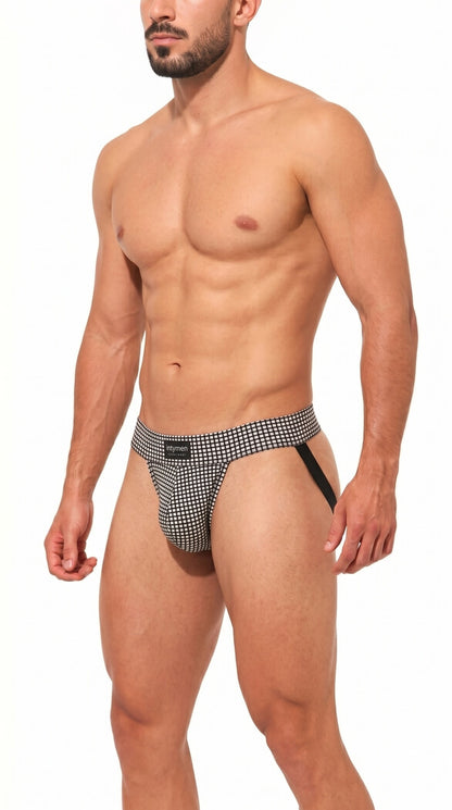Intymen INE046 Jockstrap Men Black White