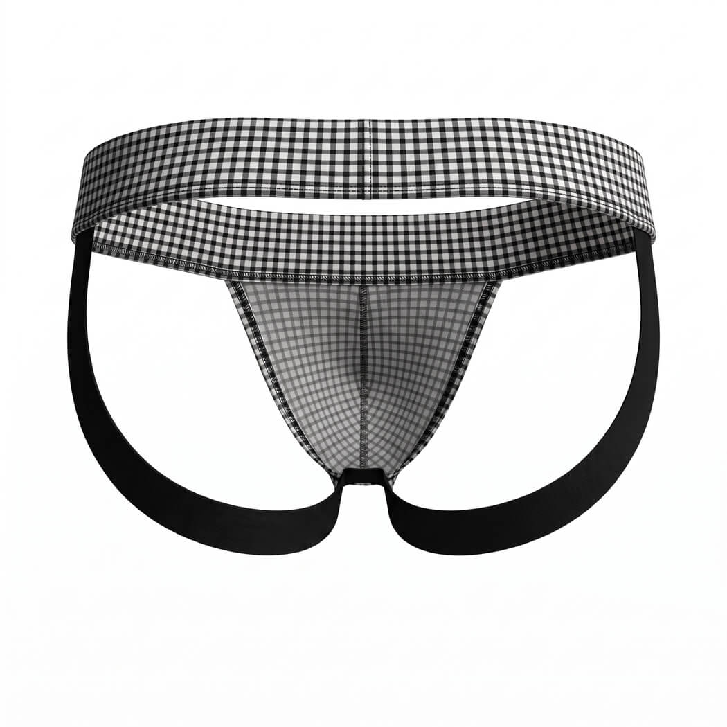 Intymen INE046 Jockstrap Men Black White