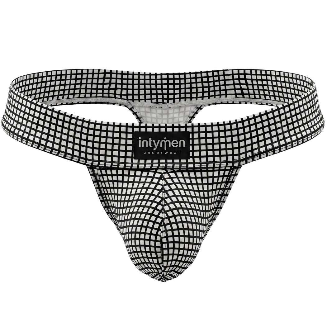 Intymen INK028 Thong Men Black White